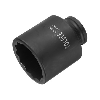 Unique Bargains CR-MO High Torque Metric 12-Point Square 1/2" Drive Impact Sockets Black
