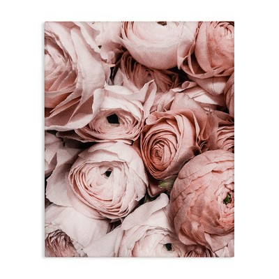 Stupell Industries Pink Muted Peonies Canvas Wall Art