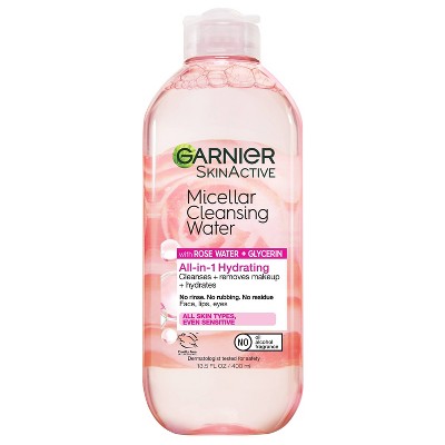 Garnier Micellar Water with Rose Water and Glycerin Hydrating Makeup Remover