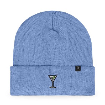 Dalix Martini Embroidered Beanie Food Warm Winter Knit Hat Women