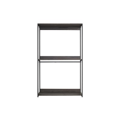 HomeStock Monica 47" Farmhouse Wood Closet Organizer Rustic Gray