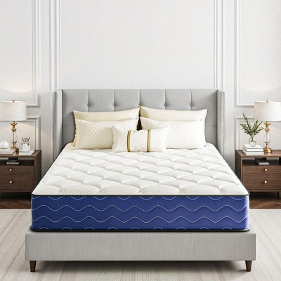 Swedrea Hybrid Mattress Twin XL Medium Cooling Memory Foam 10 in. Bed-in-a-Box Black
