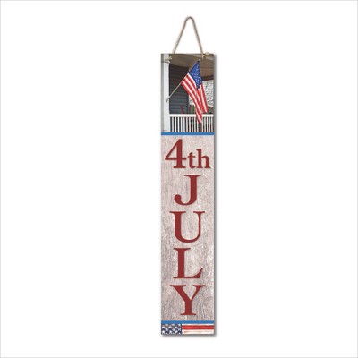 Courtside Market USA Flag 7x40 Hanging Artboard with Twine