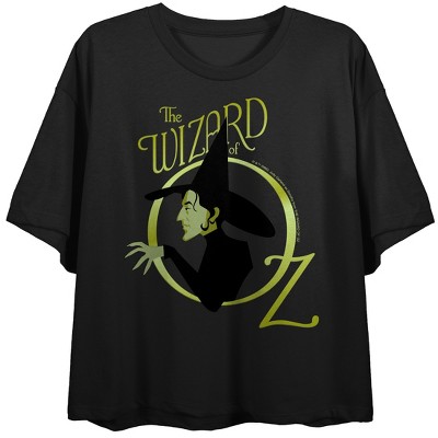 The Wizard of Oz Wicked Witch Women's Black Crop Top