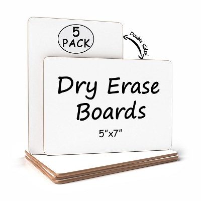 SCRIBBLEDO Blank Dry Erase Board 5"x7" Pack of 5