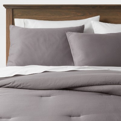 Washed Cotton Sateen Comforter and Sham Set - Threshold™