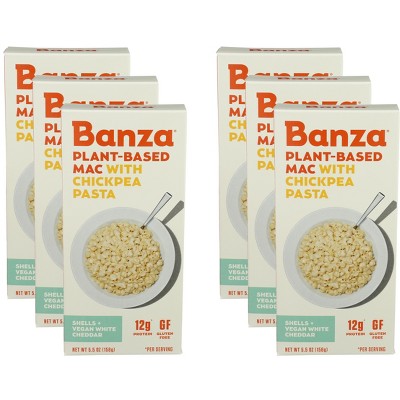 Banza Shells Mac & Cheese White Cheddar - Case of 6 - 5.5 oz