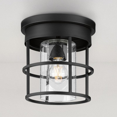 Urban Ambiance Luxury Modern Indoor Ceiling Light,  8-7/8''H x 8-7/8"W x 8-7/8''D,  Matte Black Finish, UHP4491
