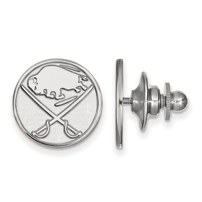 Black Bow Jewelry Sterling Silver Buffalo Sabres NHL Pin