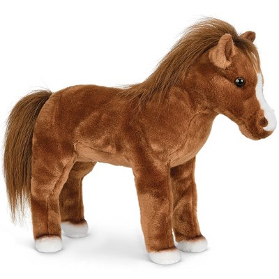 Bearington Blaze Plush Stuffed Animal Brown Horse 13.5 inches, For Ages 1-14