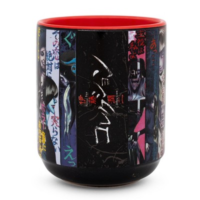 Silver Buffalo Junji Ito Panel Poster Ceramic Tea Cup | Holds 9 Ounces