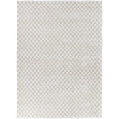 Balta Rugs 7'10"x10' Castle Checkered Plush Area Rug Cream
