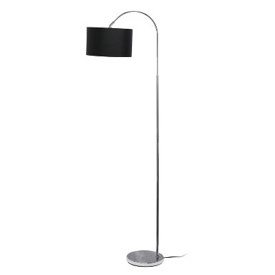 Creekwood Home Vista 66" Modern Arched Brushed Nickel Floor Lamp