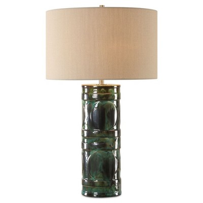Uttermost Loch Glaze Table Lamp, Green