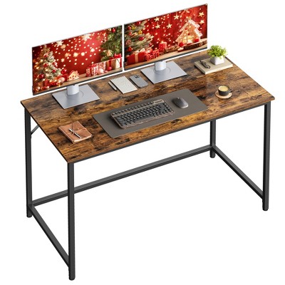 VASAGLE Computer Desk, Gaming Desk, Home Office Desk, for Small Spaces, 23.6 x 47.2 x 29.5 Inches, Industrial Style,Rustic Brown and Black