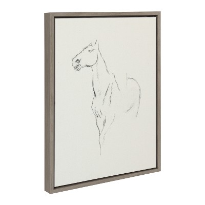 18" x 24" Sylvie Edgar Degas Horse Canvas by The Art Institute Chicago - Kate & Laurel All Things Decor