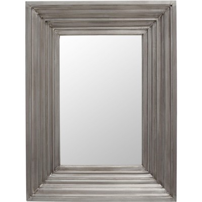 Kerry Small Rectangle Wall Mirror - 30" x 40" - CMI2004 - Silver - Safavieh