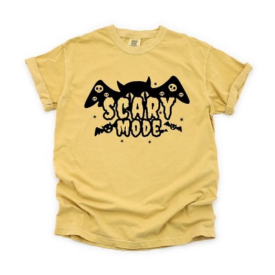 Simply Sage Market Women's Scary Mode Bat Short Sleeve Garment Dyed Tee