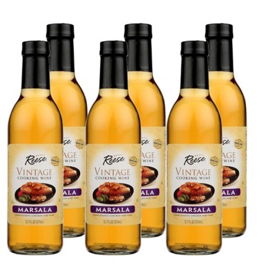 Reese Specialty Foods Marsala Vintage Cooking Wine - Case of 6/12.7 oz