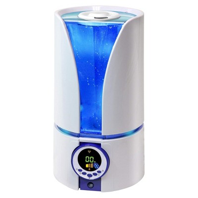 Comfort Zone Ultrasonic Filter Free Humidifier with Digital Controls, Adjustable Mist, 20 Hour Operation, Automatic Shut Off for Medium Rooms, White