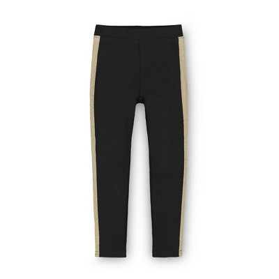 Hope & Henry Girls' Ponte Pant with Side Stripe, Toddler
