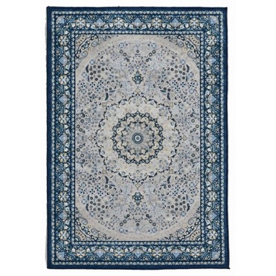 Emerald Paulson Rug Cream/Blue - Linon