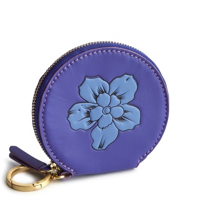 Vera Bradley Women's Outlet Leather Round Zip Pouch