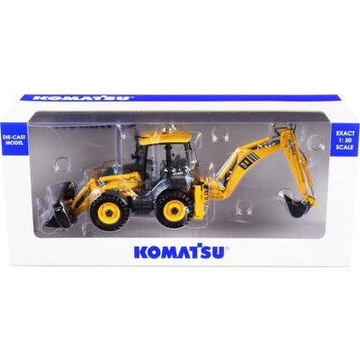 Komatsu WB97S-8 Backhoe Loader Yellow 1/50 Diecast Model by Universal Hobbies