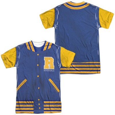 Men's Riverdale Varsity Jacket (Front Back Print) Short Sleeve Costume T-Shirt