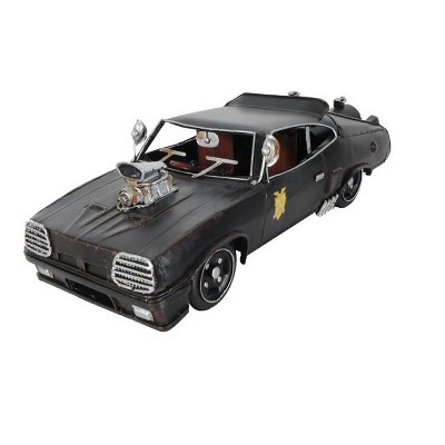 HomeRoots 4" Gray Metal Hand Painted Model Car Tabletop Sculpture