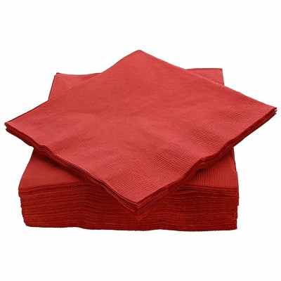 SparkSettings Lunch Napkins, 7” x 7” 2 Ply Paper Napkins, Pack of 50