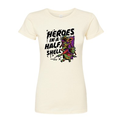 Women's - Teenage Mutant Ninja Turtles Mutant Mayhem - Heroes In A Half Shell Fitted Graphic T-Shirt