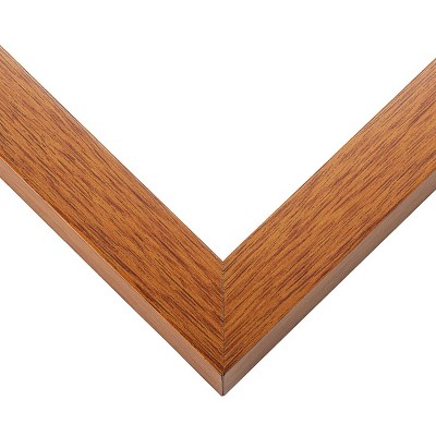 PosterPalooza | Photo Size Flat Brown Picture Frame - UV Acrylic, Foam Board Backing, Hanging Hardware