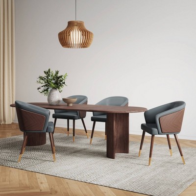 Reeva Modern Leatherette Upholstered Dining Chair - Manhattan Comfort