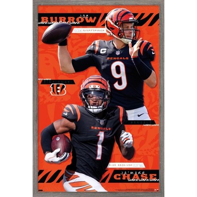 Trends International NFL Cincinnati Bengals - Dynamic Duo 21 Framed Wall Poster Prints