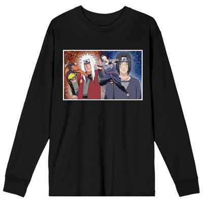 Naruto Uzumaki and Sasuke Fighting Long Sleeve Tee