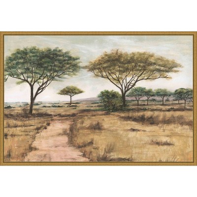 Amanti Art Savanna Plain I by Michael Willett Framed Canvas Wall Art
