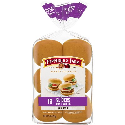 Pepperidge Farm Bakery Classics White Slider Buns - 15oz/12ct