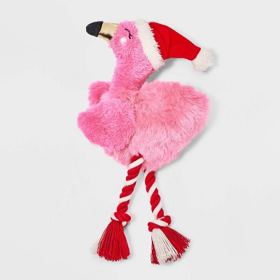 10.5" Flamingo Dog Rope Plush Toy - Boots & Barkley™