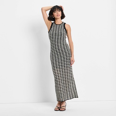 Women's Open Back Maxi Sweater Dress - Future Collective
