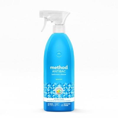Method Spearmint Antibacterial Bathroom Cleaner Spray Bottle - 28 fl oz