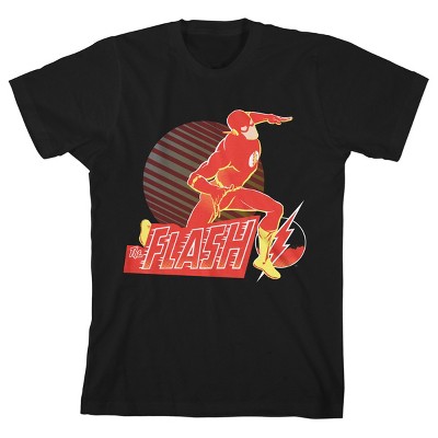 The Flash Vintage Character Black Graphic Tee Toddler Boy to Youth Boy