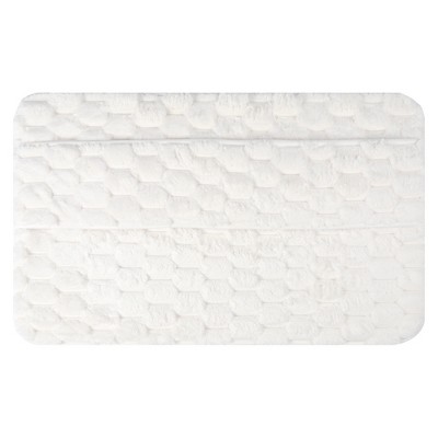 REGALWOVEN Polyester Absorbent Non-Slip Quick Drying Fluffy Shag Bath Rug 1 Pc