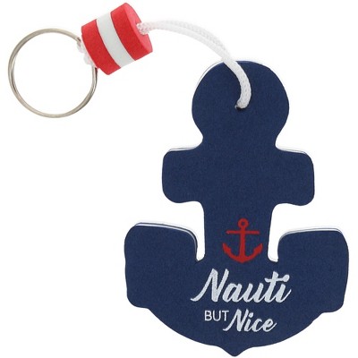 Pavilion Gift Company - Nauti But Nice - Floating Key Chain - Bag Accessories