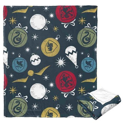 Warner Bros. Harry Potter House Ornaments Silk Touch Throw Blanket 50x60 Inches