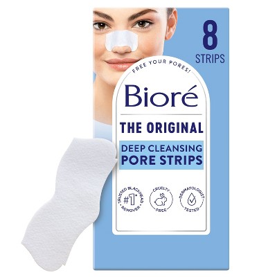 Biore Original Deep Cleansing Blackhead Remover Nose Pore Strips - 8ct