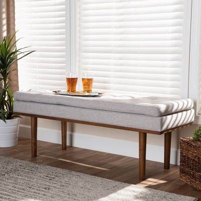 Arne Walnut Finished Bench - Baxton Studio