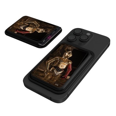 Keyscaper Star Wars Droids Portrait Black Magnetic Credit Card Wallet