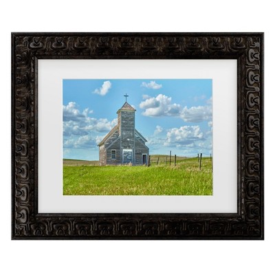 Trademark Fine Art - James McLoughlin Barn Scene V Matted Framed Art