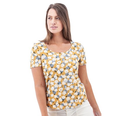 Aventura Clothing Women's Kenley Scoop Neck Floral Print Tee